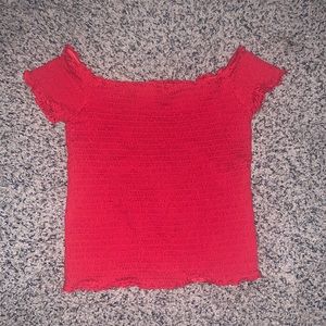 Hollister Off Shoulder Shirred Top